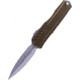 Microtech Cypher II D/E Standard 3.55in Folding Knife, Od Green Stonewash, 1242-10OD