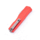 Microtech Cypher II D/E Stonewash Part Serrate Automatic Folding Knife, 3.55in, M390MK Steel, Red, 1242-11RD
