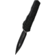 Microtech Cypher II D/E Tactical Standard 3.55in Folding Knife, Black, 1242-1T