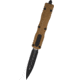 Microtech Dirac Delta D/E Black Standard 3.75in Folding Knife, Tan, 227-1TA