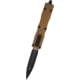 Microtech Dirac Delta D/E Black Standard 3.75in Folding Knife, Tan, 227-1TA