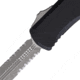 Microtech Hera II D/E Apocalyptic Partial Serrated 4.01in Folding Knife, Black, 1702-11AP
