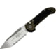 Microtech L.U.D.T. T/E Gen III Stonewash Full Serrated 3.5in Folding Knife, Od Green, 1136-12OD