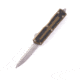 Microtech Scarab II Gen III D/E Apocalyptic Full Serrate 3.95in Automatic Folding Knife, Double-Action OTF, OD Green, 1280-12APOD