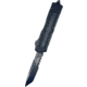 Microtech Scarab II Gen III T/E Black Part Serrate Tactical 3.95in Folding Knife, Black, 1279-2T