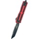 Microtech Scarab II Gen III T/E Black Standard 3.95in Folding Knife, Red, 1279-1RD