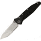 Microtech SOCOM Delta TE Folding Knife, Black Handle, Satin Combo MT163-5