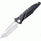Microtech SOCOM Delta TE Folding Knife, Black Handle, Satin Plain MT163-4