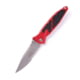 Microtech Socom Elite S/E Folding Knife, 4in, M390 Steel, Apocalyptic, Clip Point Blade, Partially Serrated, Aluminum, Red Handle, 160-11APRD