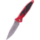 Microtech Socom Elite S/E Folding Knife, 4in, M390 Steel, Apocalyptic, Clip Point Blade, Plain Edge, Aluminum, Red Handle, 160-10APRD