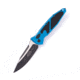 Microtech Socom Elite S/E Auto Black Standard 4.05in Automatic Folding Knife, Automatic Folder, Blue, 160A-1BL