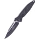 Microtech Socom Elite-M Manual Drop Point Tactical S/E Folding Knife, 4in, M390 Steel, Black, Drop Point Blade, Aluminum, Black Handle, 160-1T