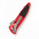 Microtech Socom Elite T/E-Auto Stonewash Standard 4.05in Automatic Folding Knife, Automatic Folder, Red, 161A-10RD