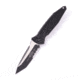 Microtech Socom Elite T/E-Auto Tactical Partial Serrated 4.05in Automatic Folding Knife, Automatic Folder, Black, 161A-2T