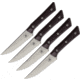 Microtech Steak Knife Set Black Cherry, MCT360012SETBC