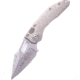 Microtech Stitch Auto S/E Stonewash Part Serrate 3.75in Folding Knife, Natural Clear, 169-11NC