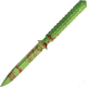 Microtech Zombie ADO Fixed Blade Knife,4.375in,Stainless Standard Edge Blade,Zombie Green Handle MCT1161Z
