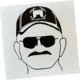 Miculek Jerrys Face Sticker, 3x3, STICK-JERRYFACE