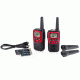 Midland Radio 22 Ch./26 mile w/38 CTCSS, W/X alert,  Batts &amp; USB Cable Charger, Black/Red T31VP