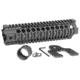 Midwest Industries 9.25in Combat Rail T-Series One Piece Free Float Handguard, Black, MI-CRT-9.25