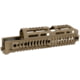 Midwest Industries AK Alpha Series Quad Rail Handguard, 10.0in, Magpul FDE, MI-AK-ALPHA-QR-10-FDE
