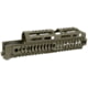 Midwest Industries AK Alpha Series Quad Rail Handguard, 10.0in, Magpul ODG, MI-AK-ALPHA-QR-10-ODG