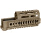 Midwest Industries AK Alpha Series Quad Rail Handguard, 6.0in, Magpul FDE, MI-AK-ALPHA-QR-6-FDE
