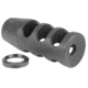 Midwest Industries AR-15 5.56/.223 Muzzle Brake, 1/2 x 28, Steel, Black, MI-ARMB1