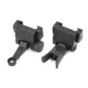 Midwest Industries Combat Rifle Top Mounted Deployable Front and Rear Sight, Black, MI-CRS-SET
