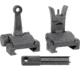 Midwest Industries Combat Rifle Top Mounted Deployable Front and Rear Sight, Black, MI-CRS-SET