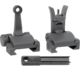 Midwest Industries Combat Rifle Top Mounted Deployable Front and Rear Sight, Black, MI-CRS-SET