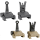 Midwest Industries Combat Rifle Sight Set, Black, Flat Dark Earth