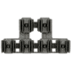 Midwest Industries Lever Stock Shell Holder Plate With 6 Shell Holders, Black, MI-LS-SHP-BUNDLE