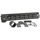 Midwest Industries MI-G4M One Piece Free-Float AR Handguard, 12.625in Length, M-LOK, 6061 Aluminum, Anodized, Black, MI-G4M12.625