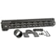 Midwest Industries MI-G4M One Piece Free-Float AR Handguard, 13.375in Length, M-LOK, 6061 Aluminum, Anodized, Black, MI-G4M13.375