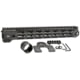Midwest Industries MI-G4M One Piece Free-Float AR Handguard, 14in Length, M-LOK, 6061 Aluminum, Anodized, Black, MI-G4M14