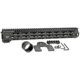 Midwest Industries MI-G4M One Piece Free-Float AR Handguard, 15in Length, M-LOK, 6061 Aluminum, Anodized, Black, MI-G4M15