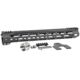 Midwest Industries MI Ultra Lightweight Titanium One Piece Free Float Handguard, M-LOK compatible, Black, 15in, MI-ULW15