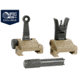 OpticsPlanet Exclusive Midwest Industries Combat Rifle Sight Set, Front &amp; Rear, Magpul FDE Cerakote, MI-CRS-SET-FDE