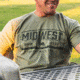 Midwest Industries Tree Line T-Shirt, Light Olive Heather, Large, MI-TEE-TREELINE-LARGE