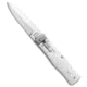 Mikov Mikov 241 Predator Lever Lock Automatic Knife White 3.75" Polish, White, 420, adult, BHQ-92017