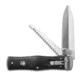 Mikov Mikov 241 Predator Leverlock Automatic Knife w/ Saw ABS Black 3.75" Polish, Black, 420, adult, BHQ-33103