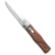 Mikov Mikov 241 Predator Leverlock Automatic Knife Wood w/ Clip 3.75" Polish *DISC*, Wood, 420, adult, BHQ-217293