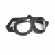 MIL-TEC British Raf Style Aviator Goggles, Black Frame, Clear Lens, Black, Adjustable, 15610102
