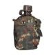 MIL-TEC Plastic Canteen w/Cover, Flecktarn Camo, 1 qt., 14505021