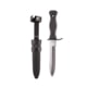 MIL-TEC Combat 5.7in Fixed Blade Knives, Black, 15362002