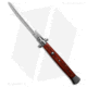 Milano 13 Italian Stiletto Automatic Folding Knife, 6.00in, Stainless Steel, Spear Point Blade, Polymer, Brown Handle, Brown/Gray, 13.00 inch, BHQ-193387