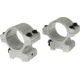 Millett Angle-Loc Detachable Rings, 1in Medium, Silver Aluminum, Vertical Split, Clam