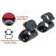 Millett See Thru Scope Mount, Matte, Fits Weaver Style Bases, Clam Pack SE00730