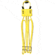 Milspec Plastics Cobra Cuffs, Yellow, Case of 100 pcs, MS24D-250-Y